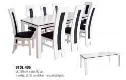 RÓŻNE WYMIARY! Nowoczesny stół 406! 120+40/80 - Super cena